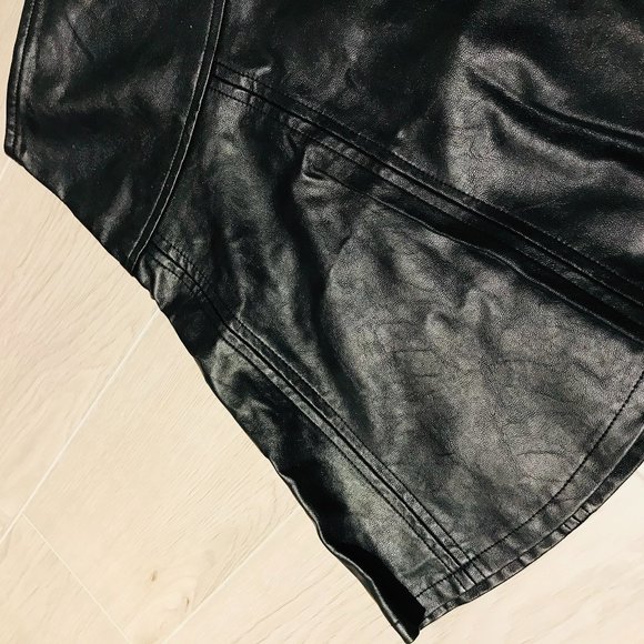Ellison Faux Leather Fit & Flare Skirt - Picture 2 of 3